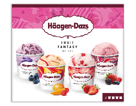 Haagen Dazs Fruit Fantasy(4s x 100ml) - Carton