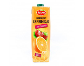 Juver 100% Fresh-Squeezed Orange Juice with Strawberry - Case