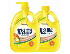 Mama Lemon Dish Washing Liquid Lemon Gold 1L with 1L Refill - Carton