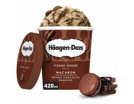 Haagen Dazs Pint Macaron Double Choc Ganache - Carton