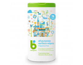 Babyganics All Purpose Wipes Fragrance Free - Case