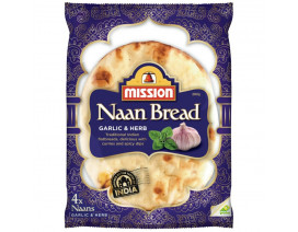 Mission Naan Garlic & Herbs - Carton