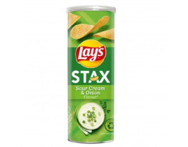  Lay's Stax Sour Cream and Onion Potato Chips - Carton