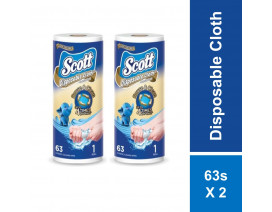 Scott Disposable Cloth-Like Wipes - Carton