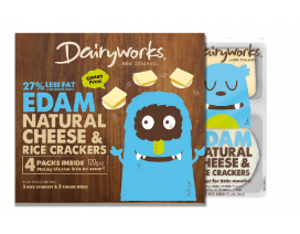  Dairyworks Edam Cheese & Crackers - Carton