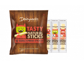 Dairyworks Tasty Natural Cheese Sticks - Carton