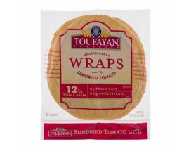 Toufayan Bakery Sundried Tomato Wraps, 6ct - Carton