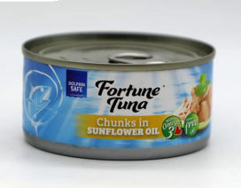 Fortune Tuna Chunks In Sunflower Oil- Carton