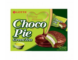 Lotte Choco Pie Green Tea - Carton