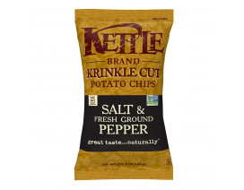 Kettle Chips Krinkle Cut Salt & Fresh Ground Pepper - Carton