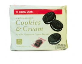 Khong Guan Cookies And Cream (Vanilla Flavour) - Carton