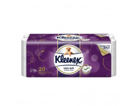 Kleenex 3-Ply Ultra Soft Toilet Rolls 20 x 200's - Carton