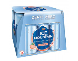 F&N ICE MOUNTAIN SPARKLING WATER PEACH CAN - CASE