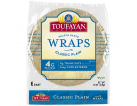 Toufayan Bakery Classic Plain Wraps 6ct - Carton