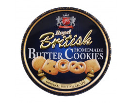  Royal British Homemade Butter Cookies, Small Tin - Carton