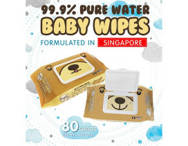 Bello 99.9% Pure Water Baby Wipes 80S - Carton