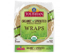 Toufayan Bakery Organic Sprouted Whole Wheat Wraps, 5ct - Carton