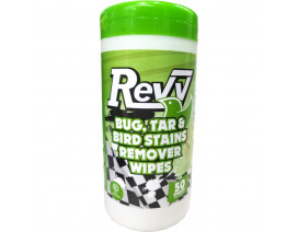 Revv Tar,Bug & Bird Stains Remover Wipes 35s - Carton