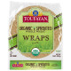 Toufayan Bakery Organic Sprouted Whole Wheat Wraps, 5ct - Carton